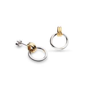 Unity Golden Drop Stud Earrings