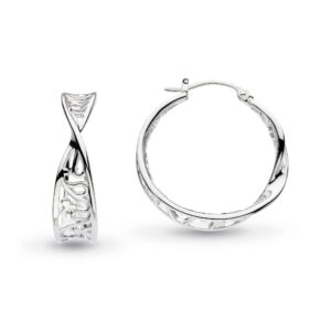 Blossom Flourish Twist Hoop Earrings